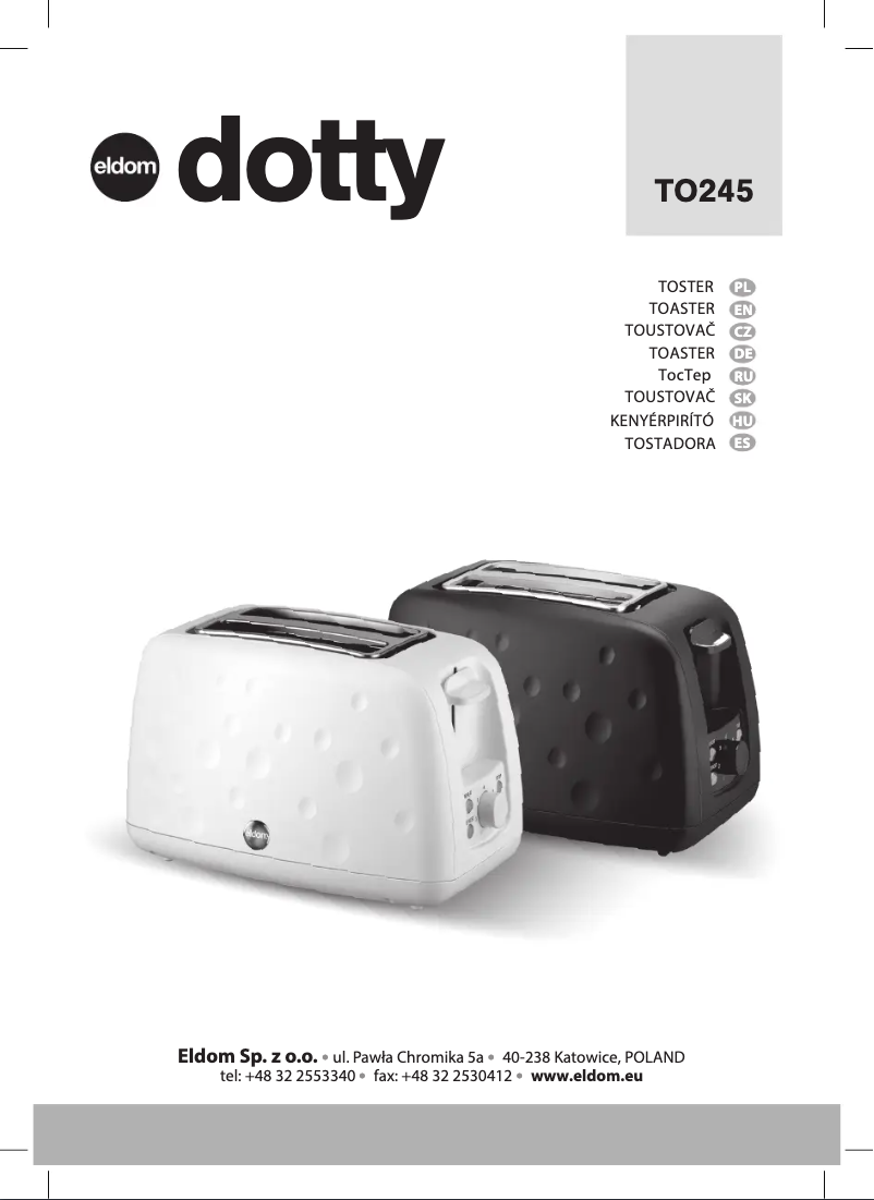 Imagen de la primera página del manual del dispositivo Dotty TO245