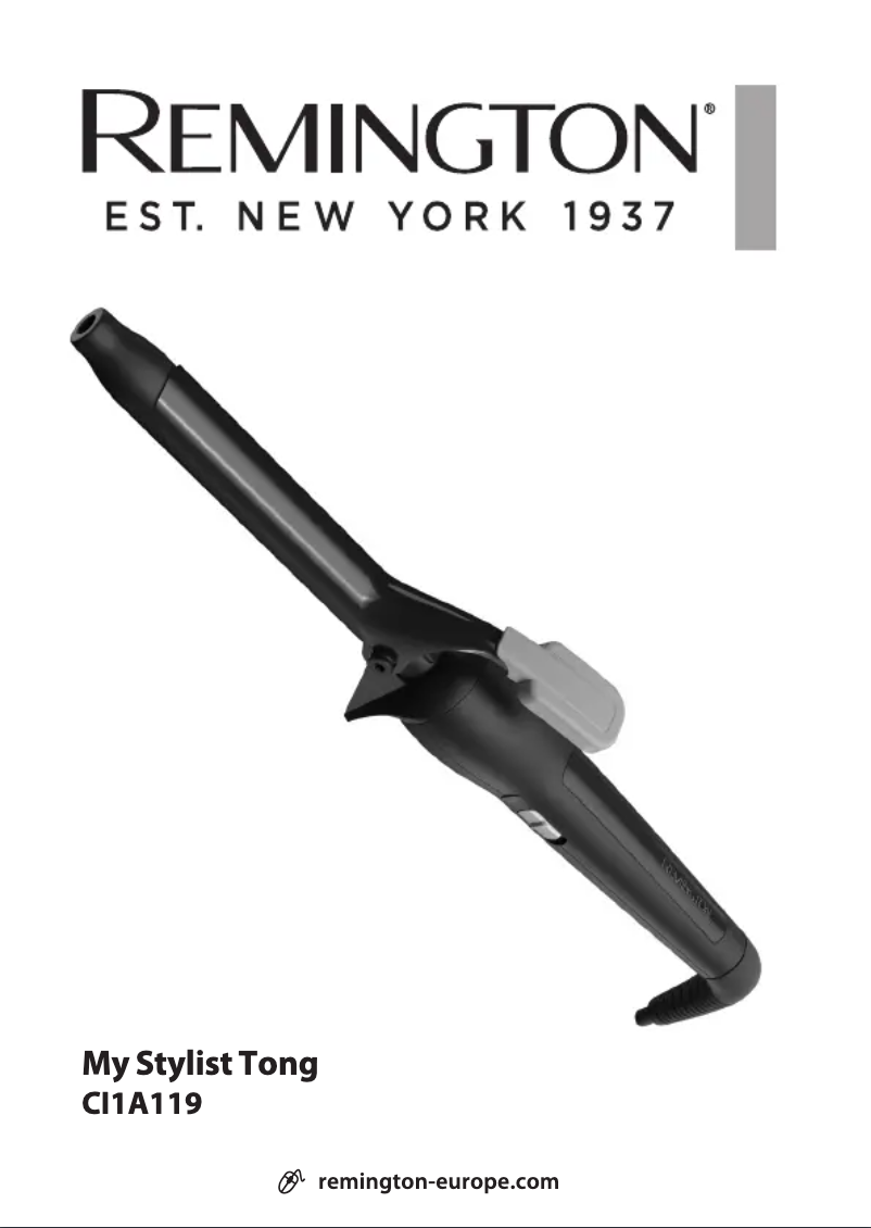 Page n°1 - Manuel utilisateur Remington My Stylist CI1A119