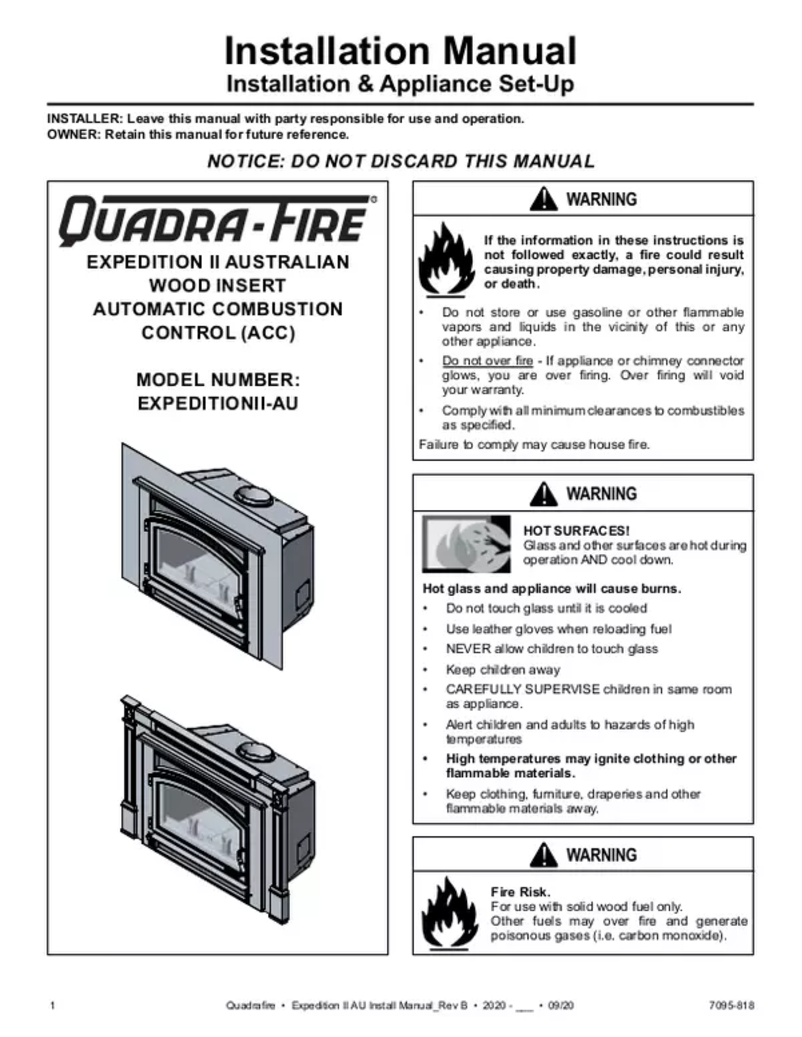 Page 1 de la notice Manuel utilisateur Quadra-Fire Expedition II