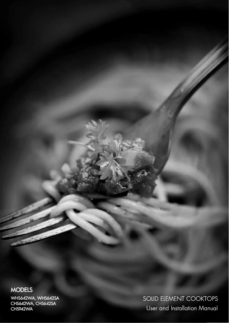 Page 1 de la notice Manuel utilisateur Chef CHS642SA