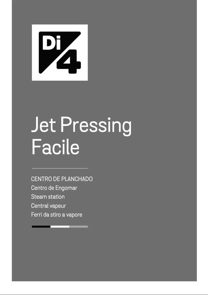 Image de la première page du manuel de l'appareil Jet Pressing Facile