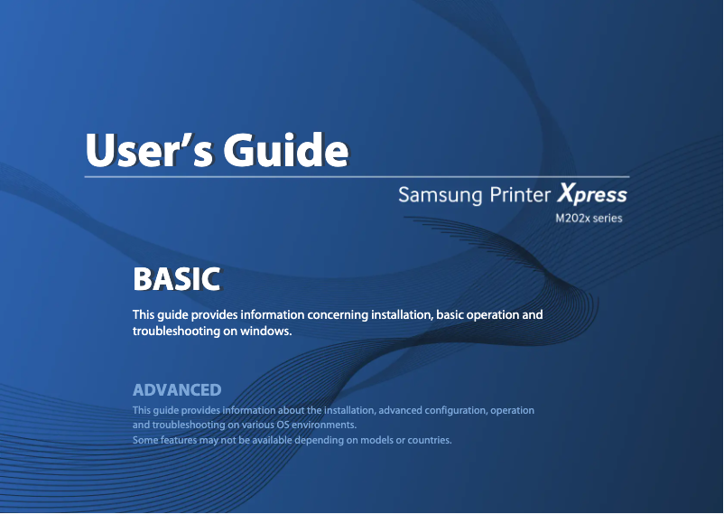 Page 1 de la notice Manuel utilisateur Samsung Xpress SL-M2029