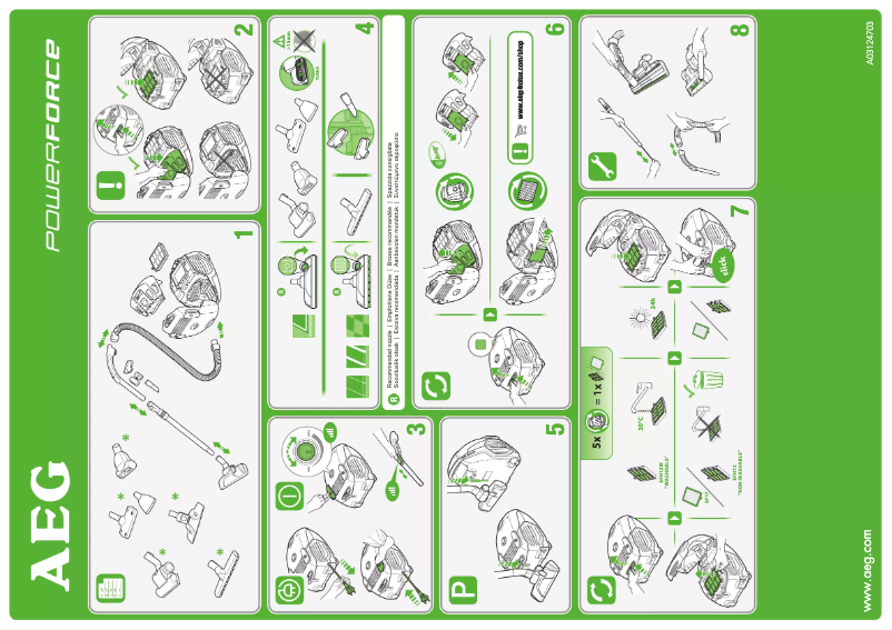 Page 1 de la notice Manuel utilisateur AEG PowerForce APF6110