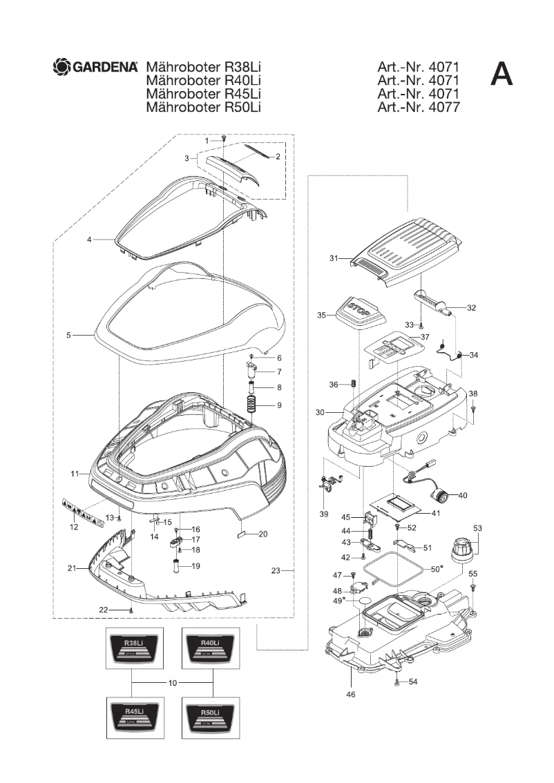 Image de la première page du manuel de l'appareil R38LI