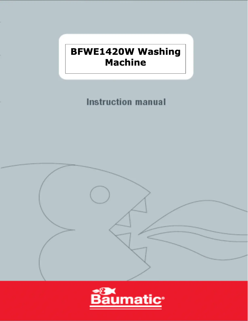 Page n°1 - Manuel utilisateur Baumatic BFWE1420W