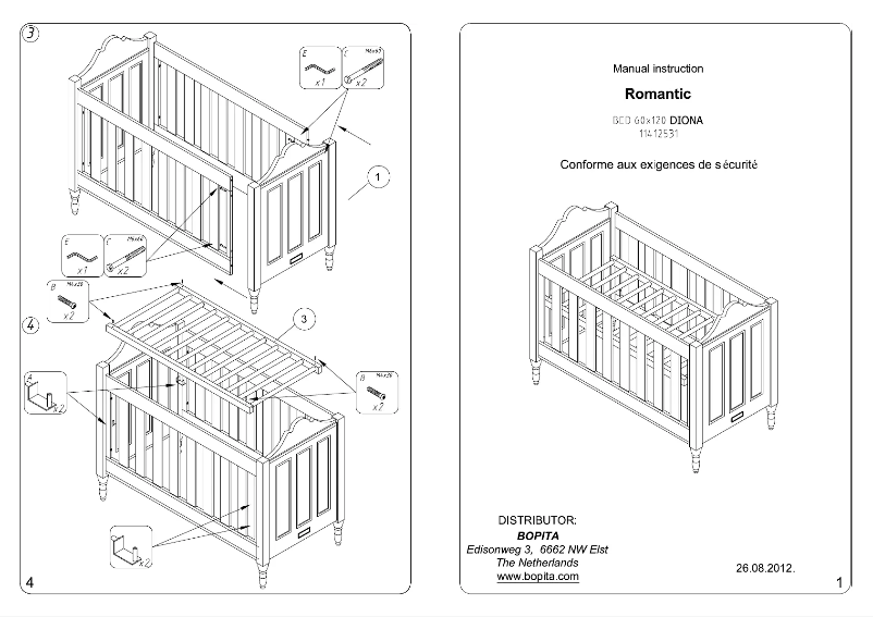 Image de la première page du manuel de l'appareil Romantic Diona
