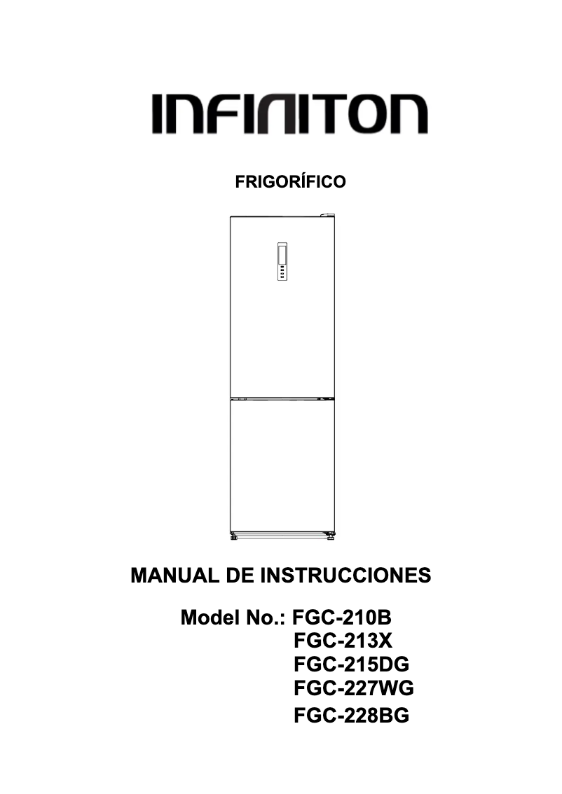 Page n°1 - Manuel utilisateur Infiniton FGC-213X