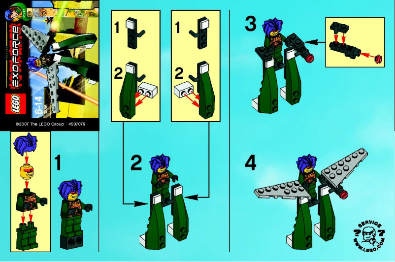 Image de la première page du manuel de l'appareil Green Exo Fighter