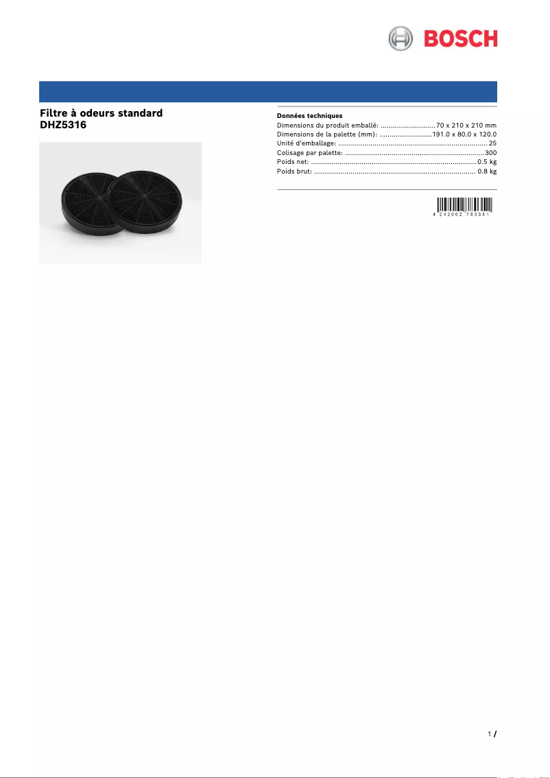 Imagen de la primera página del manual del dispositivo DHZ5316