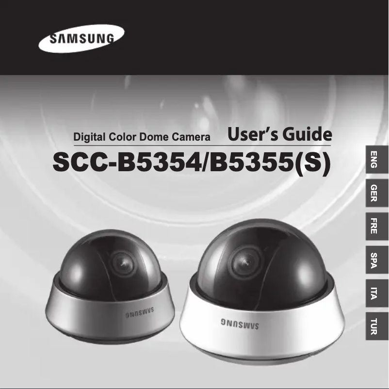 Page 1 de la notice Manuel utilisateur Samsung SCC-B5355P