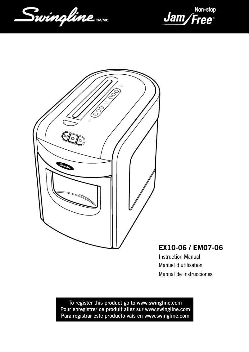 Page n°1 - Manuel utilisateur Swingline 1757395