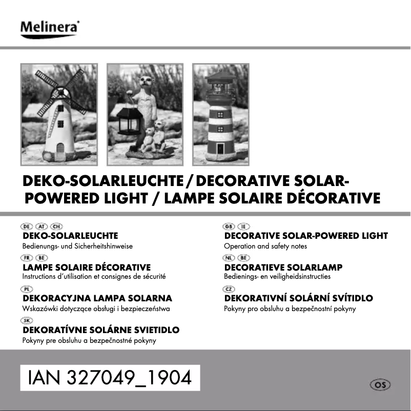 Page 1 de la notice Manuel utilisateur Melinera IAN 327049