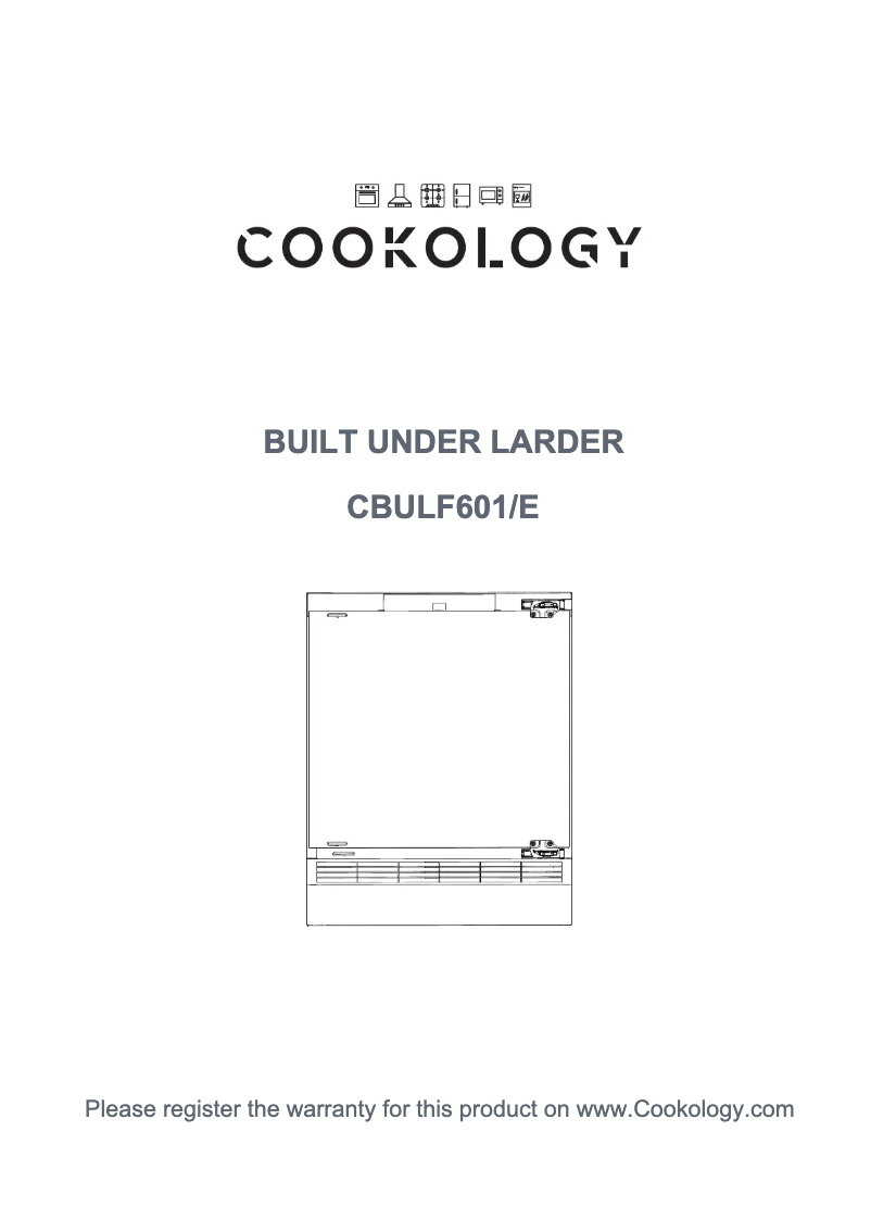Page 1 de la notice Manuel utilisateur Cookology CBULF601