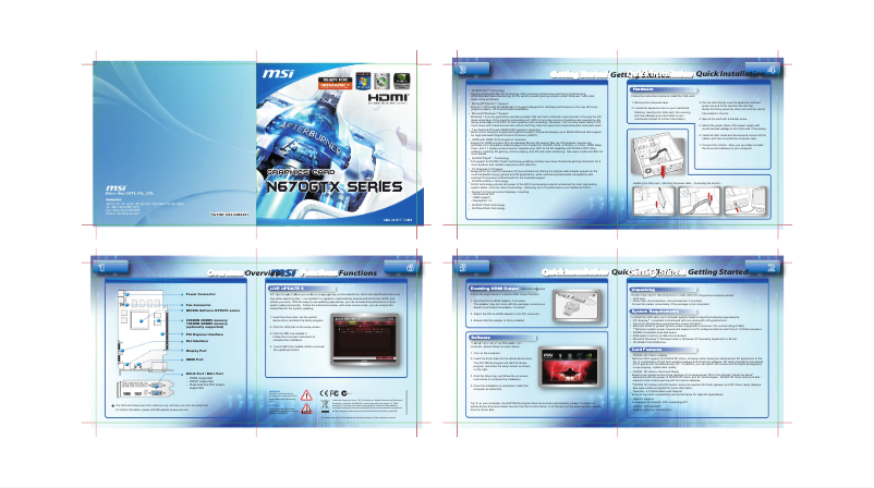 Page 1 de la notice Manuel utilisateur MSI GeForce GTX 670 GDDR5