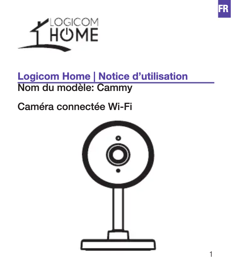 Image de la première page du manuel de l'appareil Cammy
