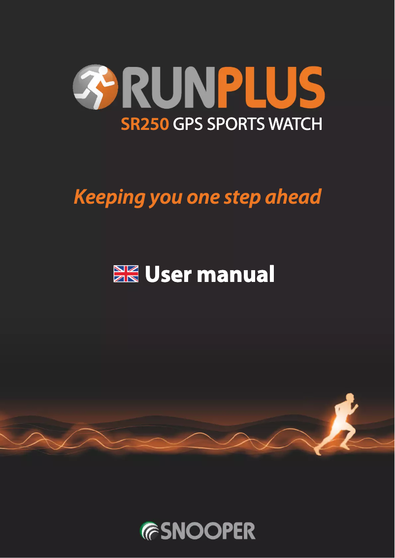 Page n°1 - Manuel utilisateur Snooper Run Plus SR250
