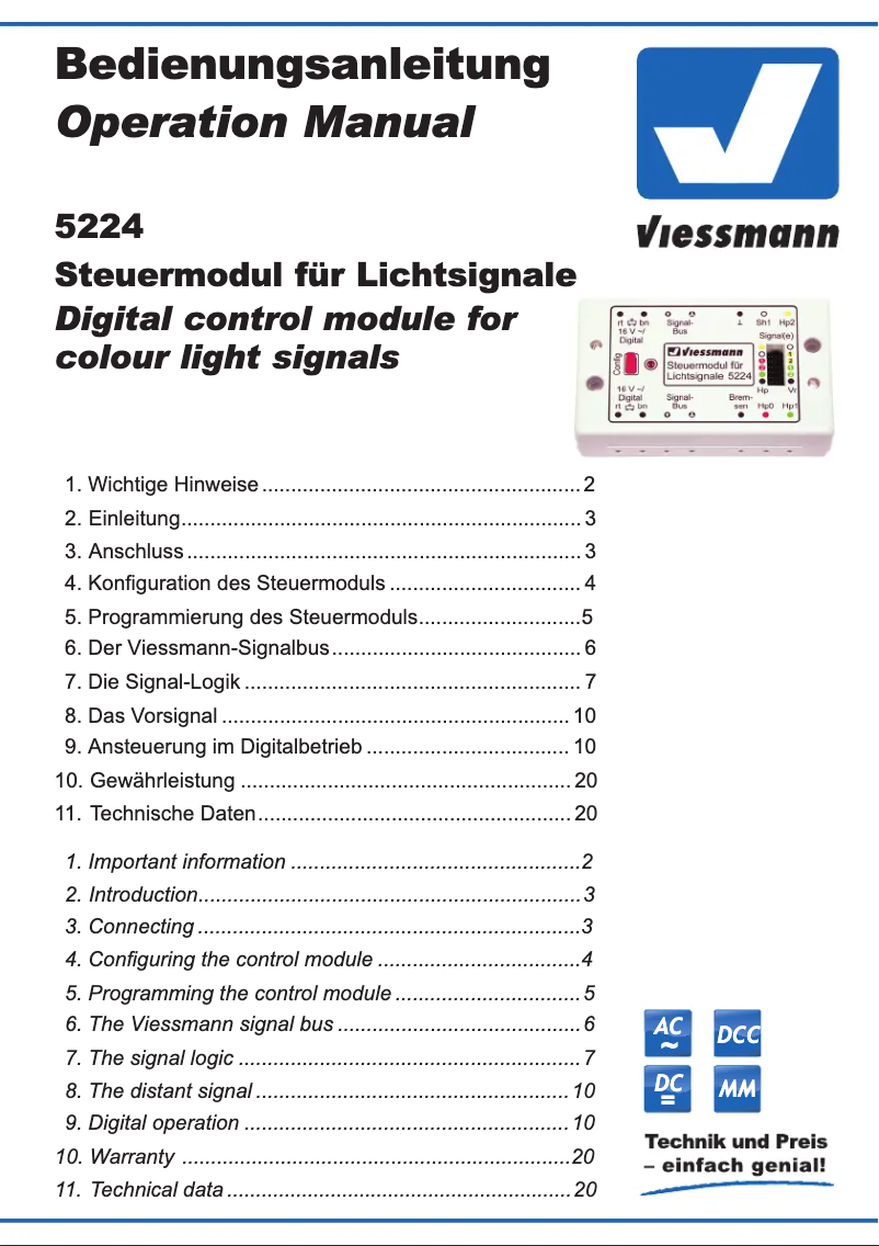 Page 1 de la notice Manuel utilisateur Viessmann 5224