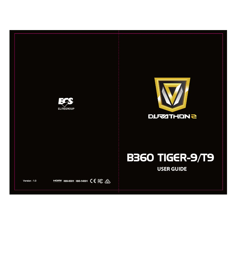 Page 1 de la notice Manuel utilisateur ECS B360 TIGER-9 T9