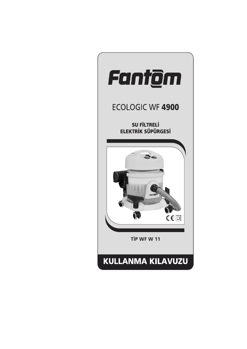 Page n°1 - Manuel utilisateur Fantom Ecologic WF 4900
