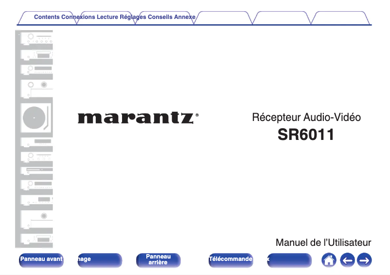Image de la première page du manuel de l'appareil SR6011