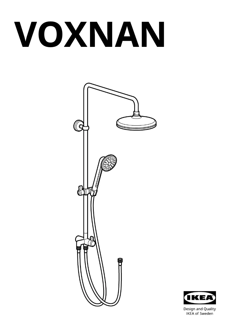 Page 1 de la notice Manuel utilisateur Ikea VOXNAN 904.462.71