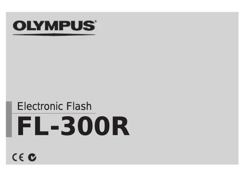 Page 1 de la notice Manuel utilisateur Olympus FL-300R