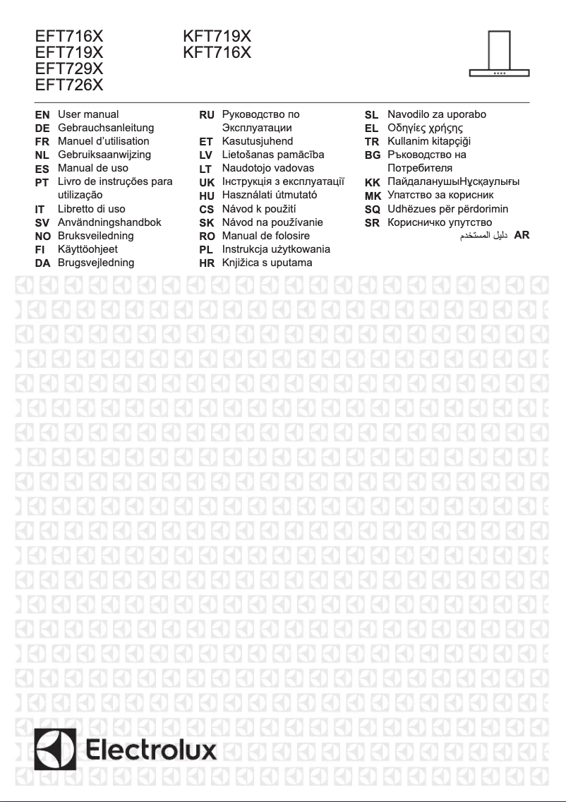 Page 1 de la notice Manuel utilisateur Electrolux EFT726X