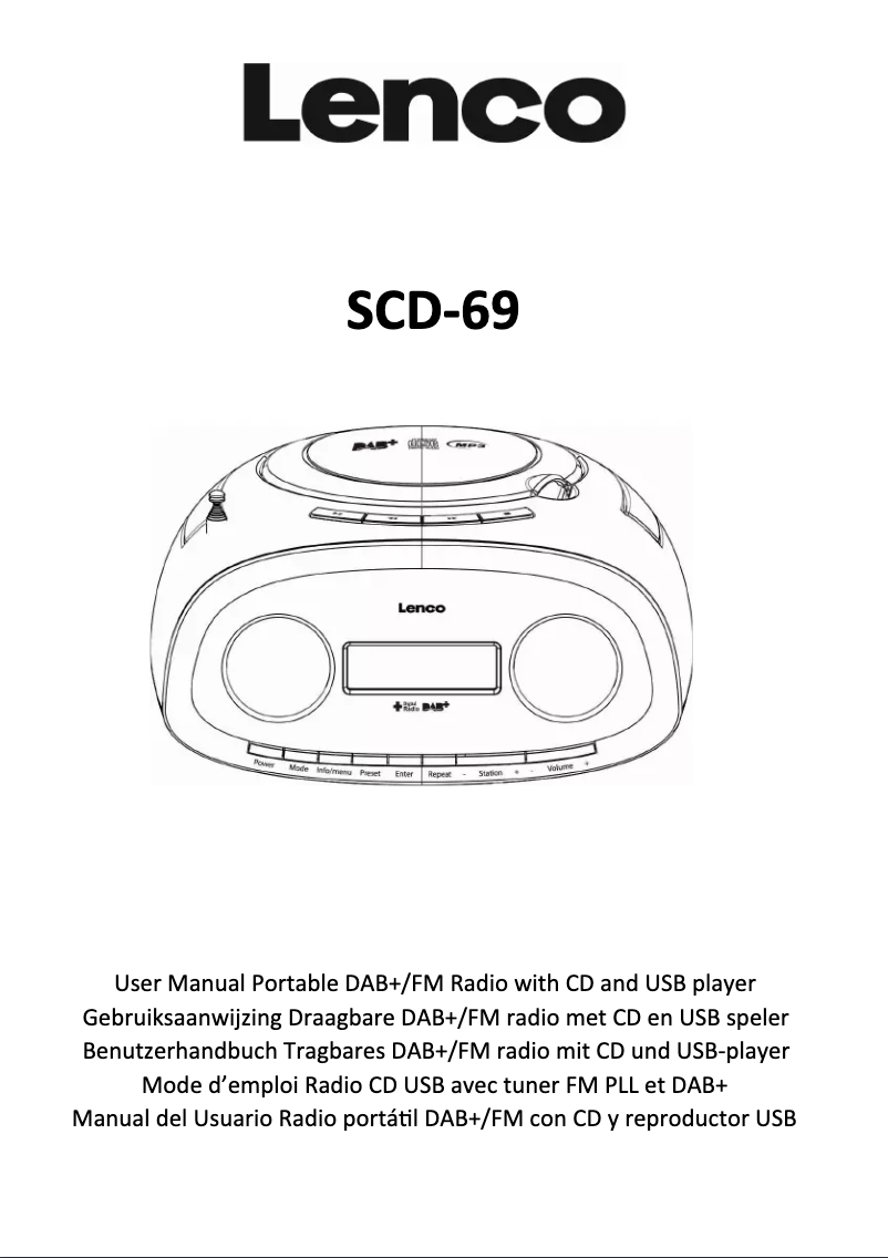 Imagen de la primera página del manual del dispositivo SCD-69