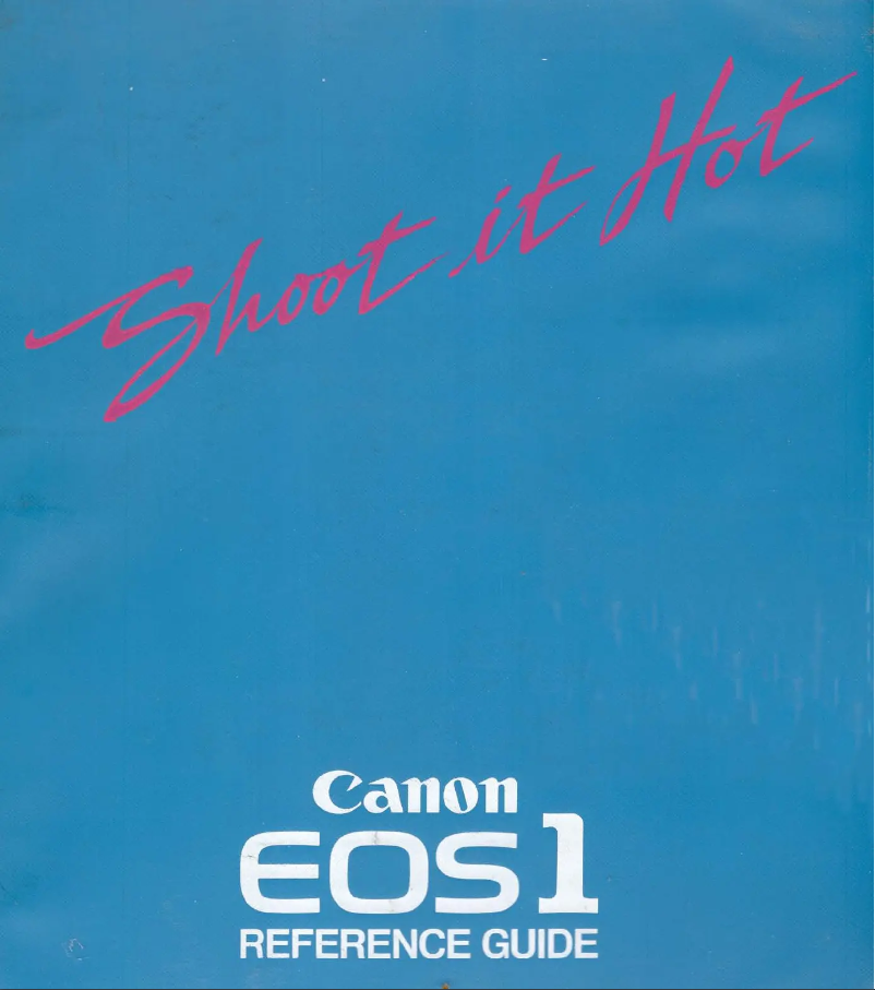 Page n°1 - Manuel utilisateur Canon EOS-1