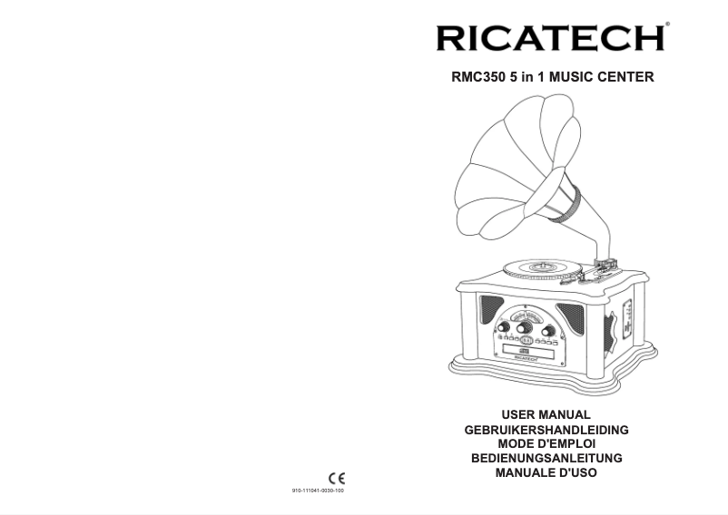 Image de la première page du manuel de l'appareil RMC350