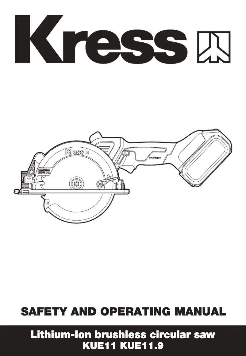 Page n°1 - Manuel utilisateur Kress KUE11