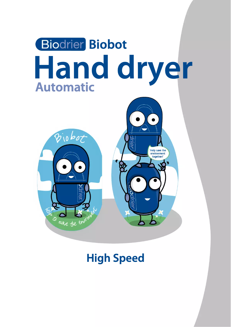 Page 1 de la notice Manuel utilisateur Biodrier Biobot