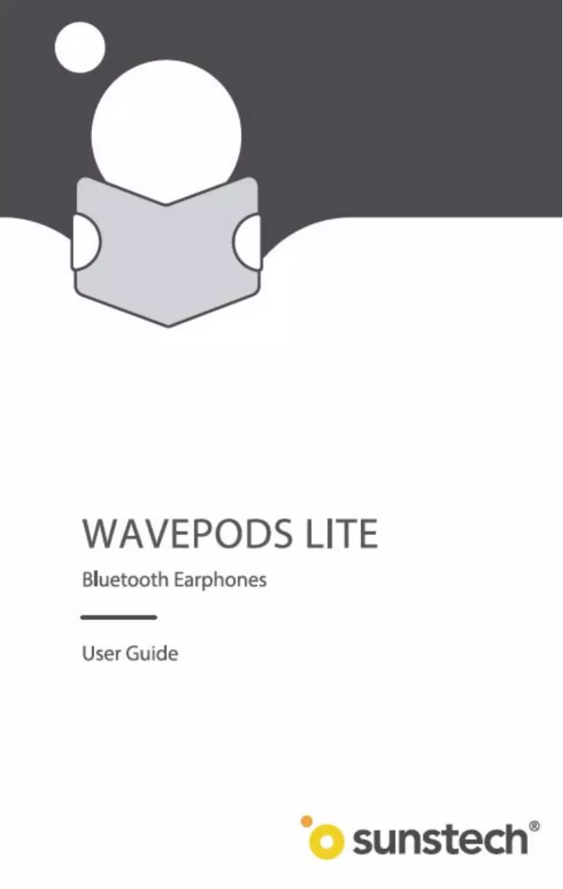 Image de la première page du manuel de l'appareil Wavepods Lite