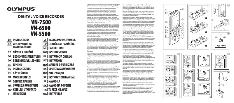 Image de la première page du manuel de l'appareil VN-6500