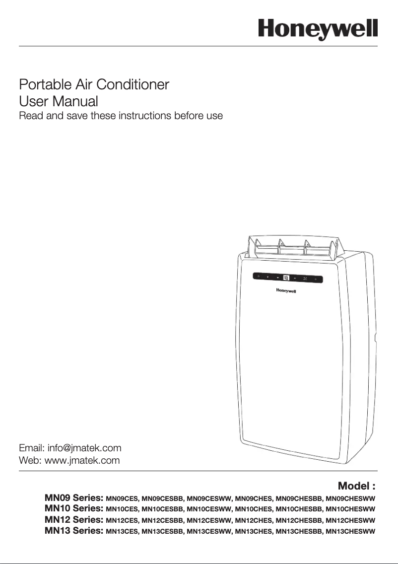 Page 1 de la notice Manuel utilisateur Honeywell MN12CHESWW