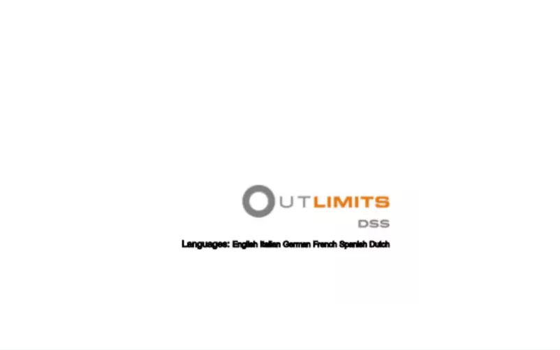 Image de la première page du manuel de l'appareil Out Limits DSS