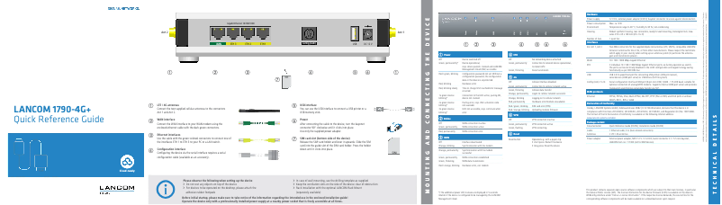 Page n°1 - Manuel utilisateur Lancom 1790-4G
