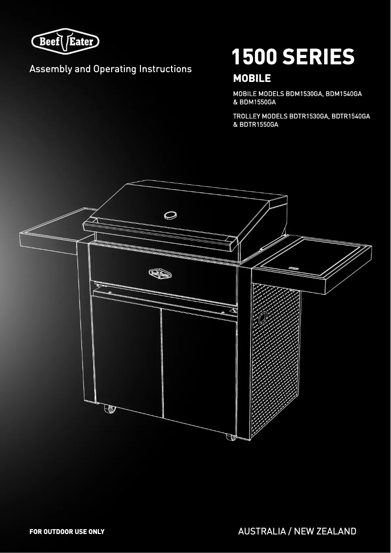 Page 1 de la notice Manuel utilisateur BeefEater BDM1550GA