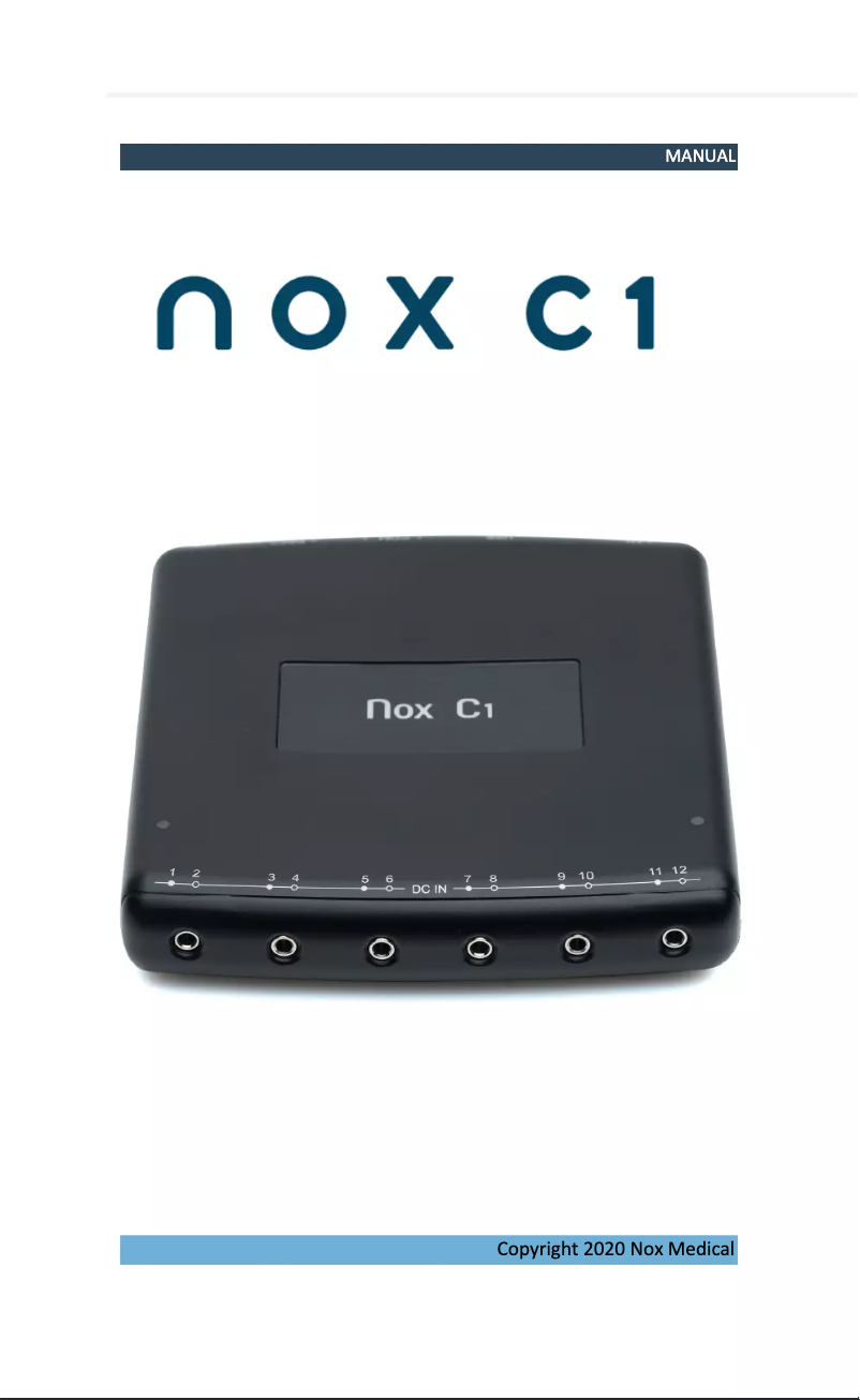 Page 1 de la notice Manuel utilisateur NOX C1