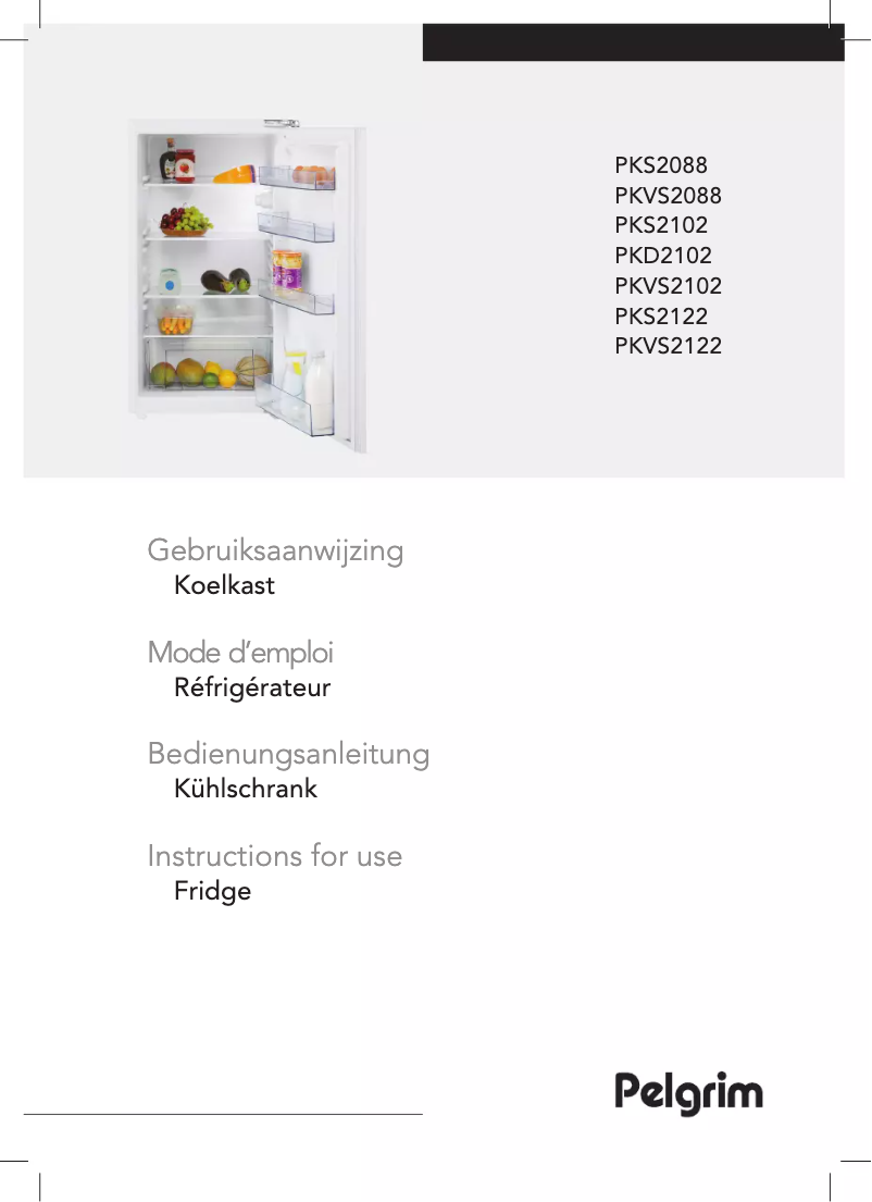 Page 1 de la notice Manuel utilisateur Pelgrim PKS2102