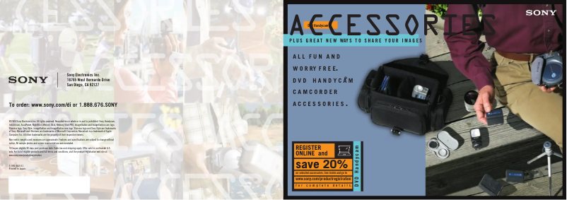 Image de la première page du manuel de l'appareil DCR-DVD201