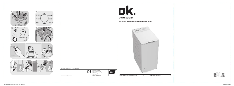 Page 1 de la notice Manuel utilisateur OK OWM 5212 D