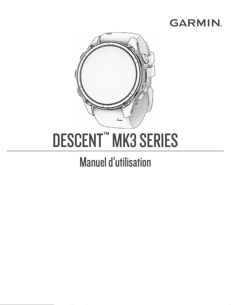 Página 1 del manual Manual de usuario Garmin Descent Mk3