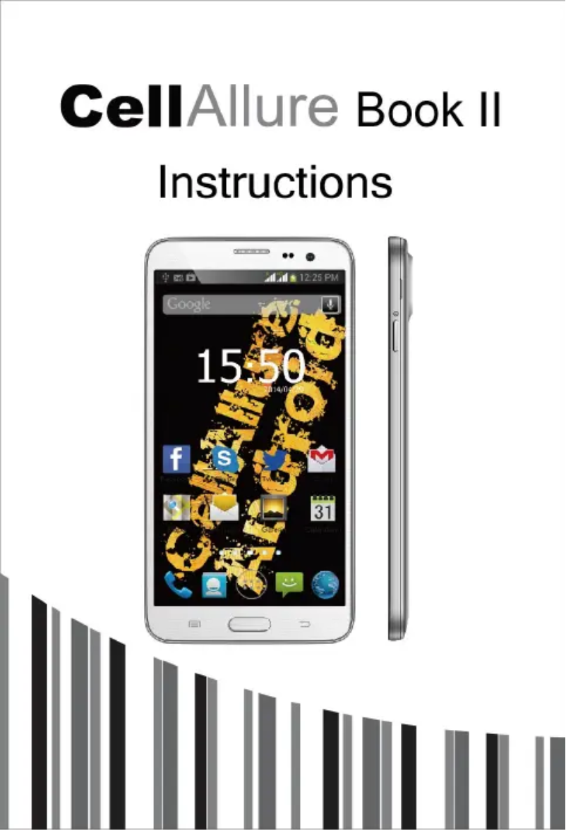 Page 1 de la notice Manuel utilisateur CellAllure Book II