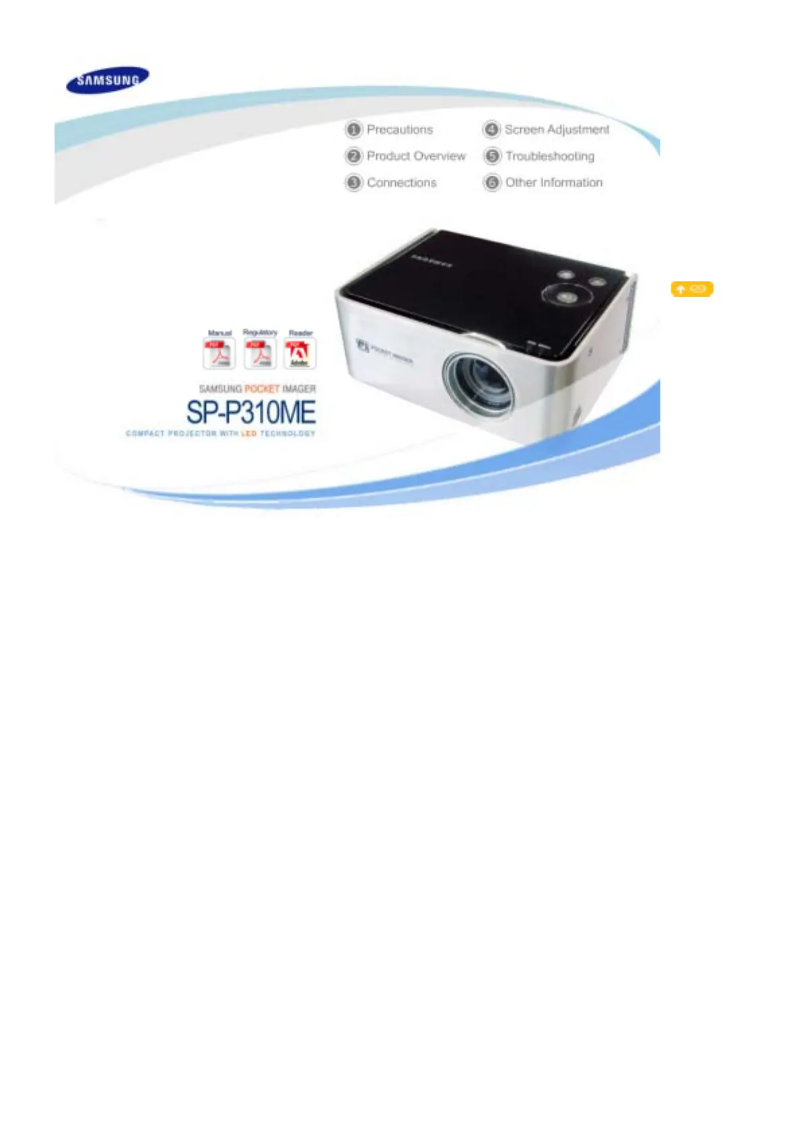 Page n°1 - Manuel utilisateur Samsung SP-P310ME