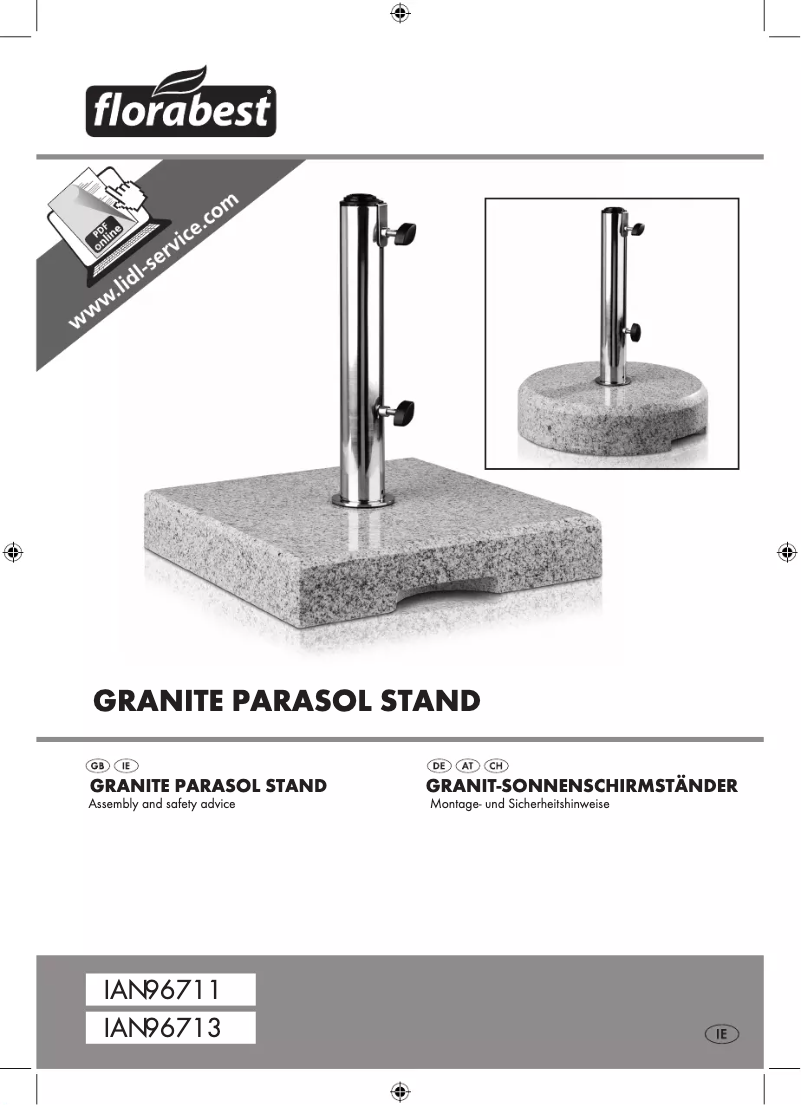 Page 1 de la notice Manuel utilisateur Florabest TOZ96711