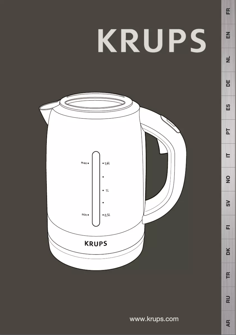 Page n°1 - Manuel utilisateur Krups Aquacontrol Plus FLF141