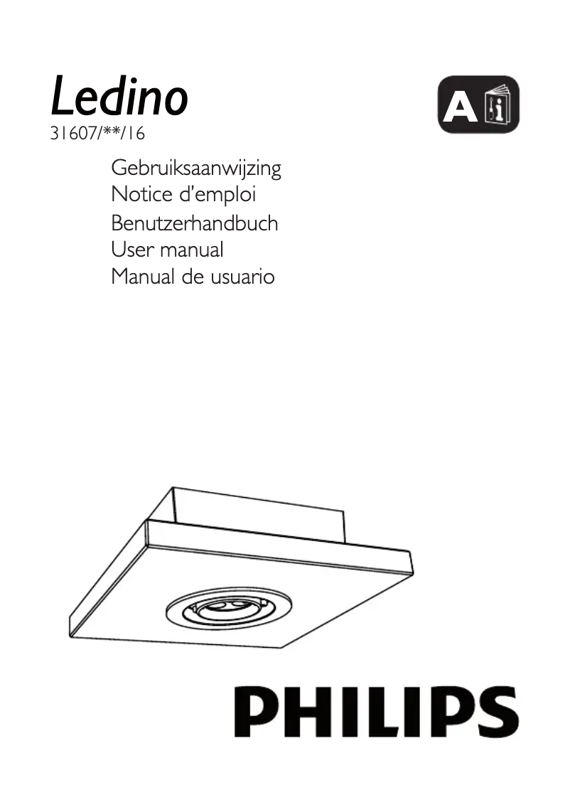 Page 1 de la notice Manuel utilisateur Philips Ledino 316074816