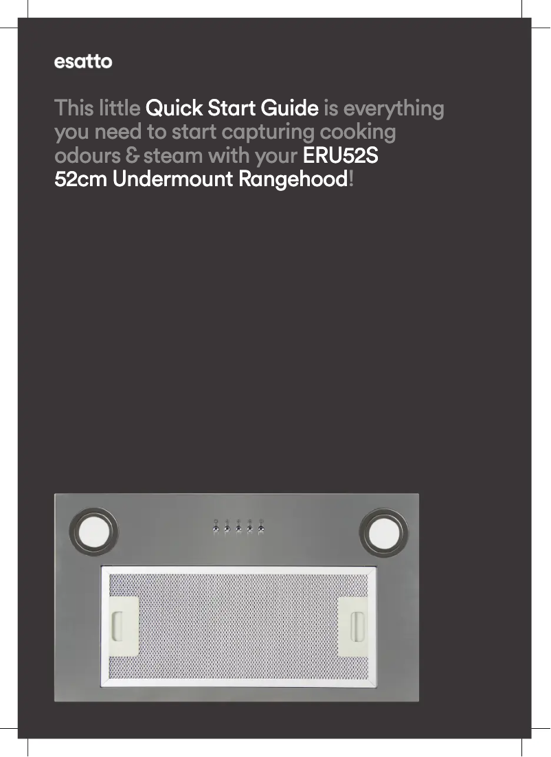 Page 1 de la notice Guide de démarrage rapide Esatto ERU52S
