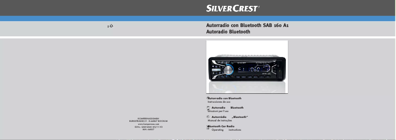 Page 1 de la notice Manuel utilisateur SilverCrest SAB 160 A1